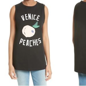 Etre Cecile Venice peaches muscle tee black med